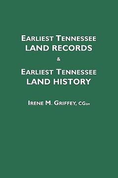 portada earliest tennessee land records & earliest tennessee land history (en Inglés)
