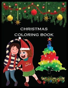 portada Christmas Coloring Book: Christmas A Festive Coloring Book for Adults (en Inglés)