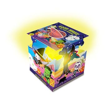 portada Good Night, my Tiny Monster (Happy fox Books) Pop-Up Bedtime Story Book Twists up Into a Paper Night Light With a Rechargeable Usb-C led Lamp - Rhyming Monsters Book for Kids and Toddlers