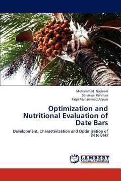 portada optimization and nutritional evaluation of date bars (en Inglés)