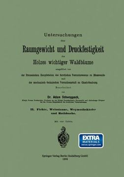 portada Untersuchungen Uber Raumgewicht Und Druckfestigkeit Des Holzes Wichtiger Waldbaume