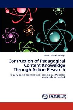portada contruction of pedagogical content knoweldge through action research (en Inglés)