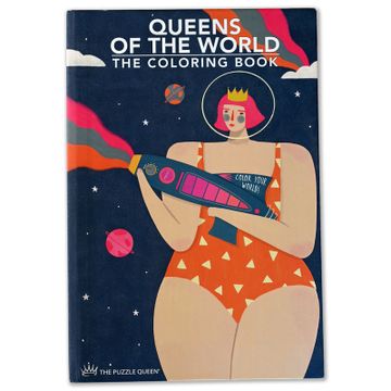 portada Libro para colorear Tamaño XL "Queens of The World" (in español,inglés)