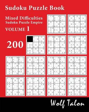 portada Sudoku Puzzle Book Mixed Difficulties - 200 Puzzles (en Inglés)