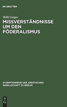 portada Mißverständnisse um den Föderalismus (in German)