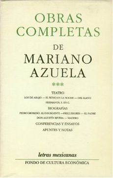 portada Obras Completas de Mariano Azuela (Tomo 3)