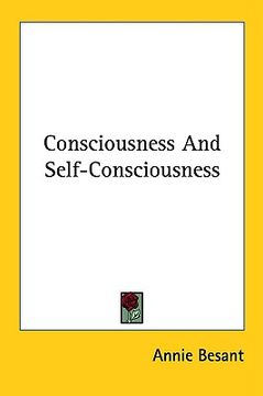 portada consciousness and self-consciousness (in English)