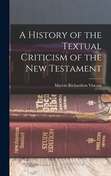 portada A History of the Textual Criticism of the New Testament