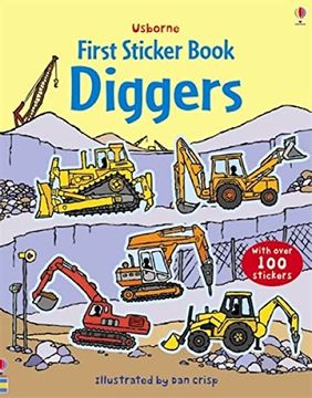 portada First Sticker Book Diggers (First Sticker Books) (in English)