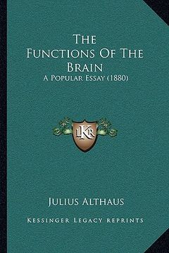 portada the functions of the brain: a popular essay (1880) (in English)
