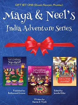 portada Gift Set One (Diwali, Navratri, Mumbai): Maya & Neel's India Adventure Series