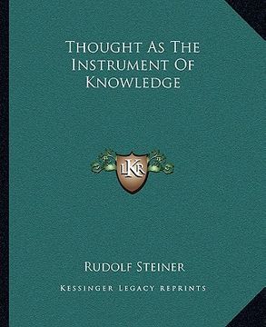 portada thought as the instrument of knowledge (in English)
