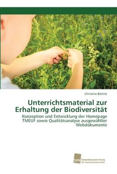 portada Unterrichtsmaterial zur Erhaltung der Biodiversität (en Alemán)