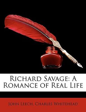 portada richard savage: a romance of real life