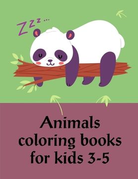 portada Animals Coloring Books For Kids 3-5: Christmas Book from Cute Forest Wildlife Animals (en Inglés)