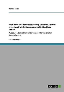 portada Probleme bei der Besteuerung von im Ausland erzielten Einkünften aus unselbständiger Arbeit (German Edition)