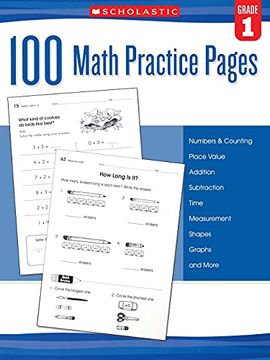 portada 100 Math Practice Pages (Grade 1) (en Inglés)