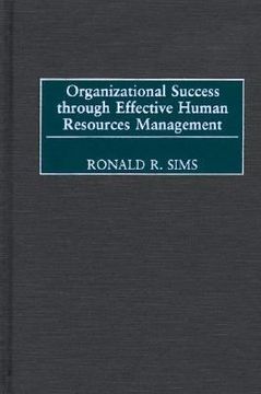 portada organizational success through effective human resources management (en Inglés)