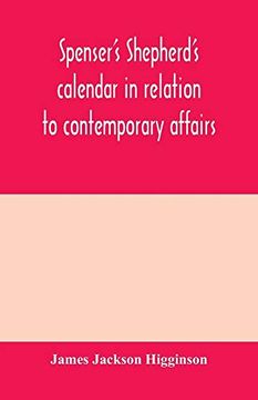 portada Spenser's Shepherd's Calendar in Relation to Contemporary Affairs 