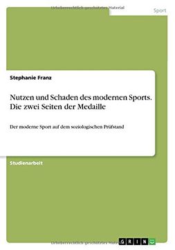 portada Nutzen Und Schaden Des Modernen Sports. Die Zwei Seiten Der Medaille (German Edition)