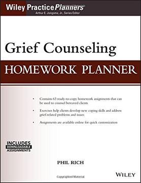 portada Grief Counseling Homework Planner: (With Download) (Practiceplanners) (en Inglés)