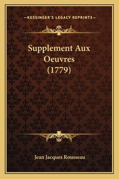 portada Supplement Aux Oeuvres (1779) (in French)