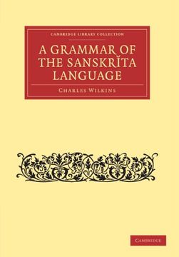 portada Grammar of the Sanskrit Language Paperback (Cambridge Library Collection - Linguistics) (en Inglés)