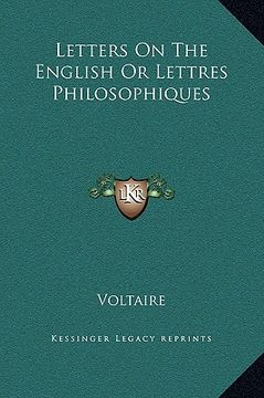 portada letters on the english or lettres philosophiques (en Inglés)