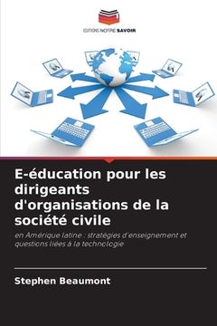 portada E-éducation pour les dirigeants d'organisations de la société civile (in French)