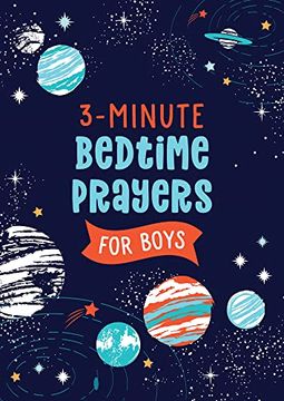 portada 3-Minute Bedtime Prayers for Boys (3-Minute Devotions) (en Inglés)