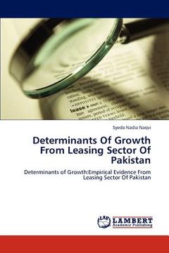 portada determinants of growth from leasing sector of pakistan (en Inglés)