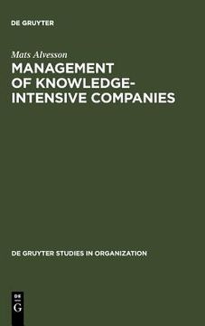 portada management of knowledge-intensive companies