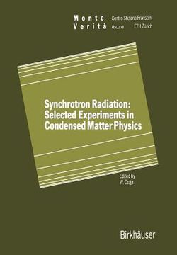 portada synchotron radiation, selected experiments in condensed matter physics (en Inglés)