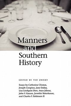 portada manners and southern history (en Inglés)