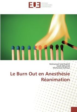 portada Le Burn Out en Anesthésie Réanimation (French Edition)