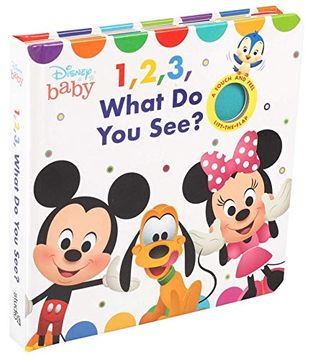 portada Disney Baby: 1, 2, 3 What do you See? (Cloth Flaps) (en Inglés)