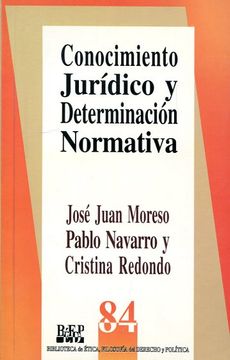 portada Conocimiento Jurídico y Determinación Normativa (in Spanish)