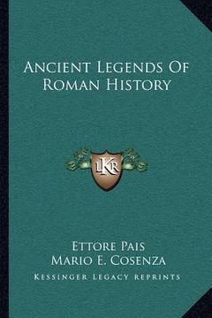 portada ancient legends of roman history (en Inglés)