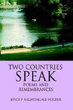 portada two countries speak: poems and remembrances (en Inglés)