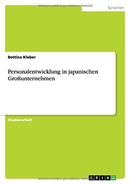 portada Personalentwicklung in japanischen Großunternehmen (German Edition)
