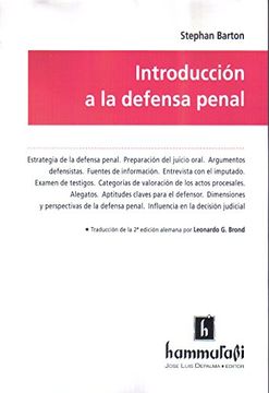 portada Introducción a la defensa Penal
