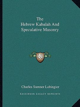 portada the hebrew kabalah and speculative masonry