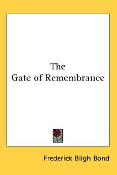 portada the gate of remembrance (en Inglés)