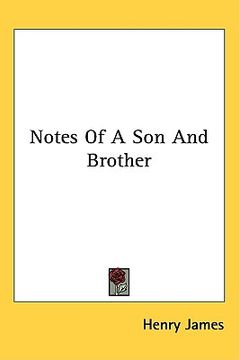 portada notes of a son and brother (en Inglés)