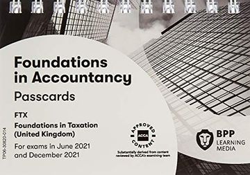 portada Fia Foundations in Taxation ftx Fa2020: Passcards (in English)