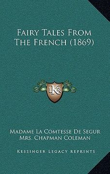 portada fairy tales from the french (1869) (en Inglés)
