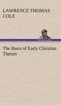portada the basis of early christian theism