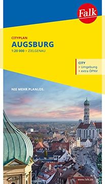 portada Falk Cityplan Augsburg 1: 18. 500 (en Alemán)
