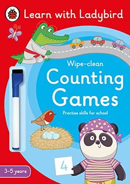 portada Counting Games: A Learn With Ladybird Wipe-Clean Activity Book (3-5 Years) (in English)