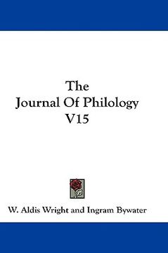 portada the journal of philology v15 (en Inglés)